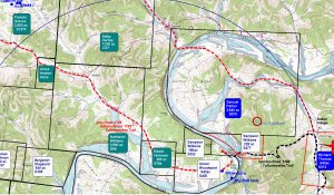 Area in and around Fort Blount on the Cumberland River